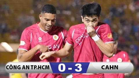 Kết quả CATP.HCM 0–3 CAHN: Đình Bắc ấn định chiến thắng, CAHN tiến sát ngôi vô địch!